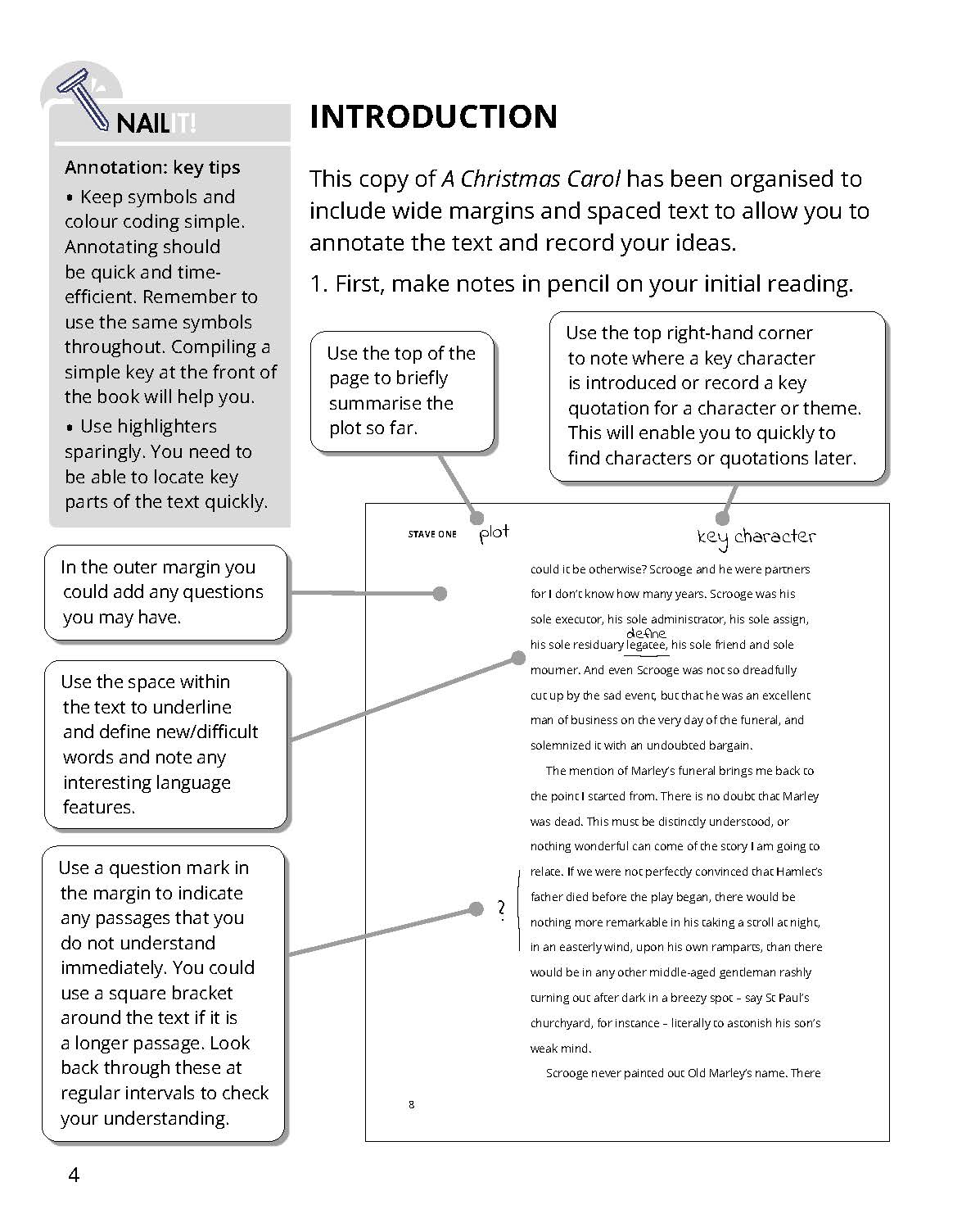 Christmas Carol Annotated inside